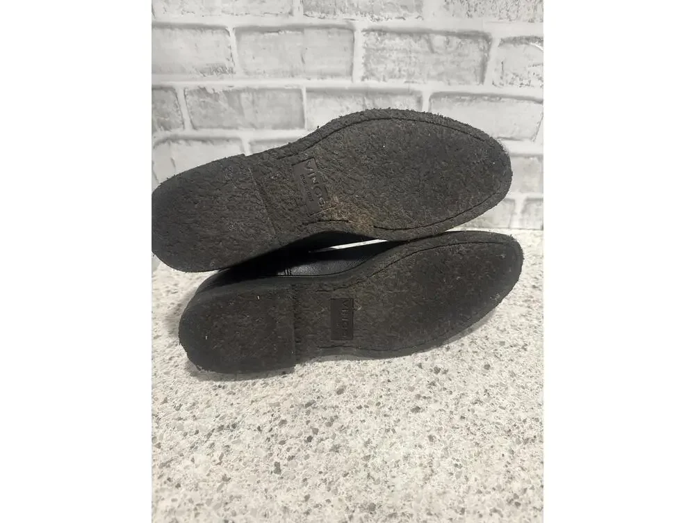 Vince. Black Leather Chelsea Boots, Size 9, EUC, Made in Italy